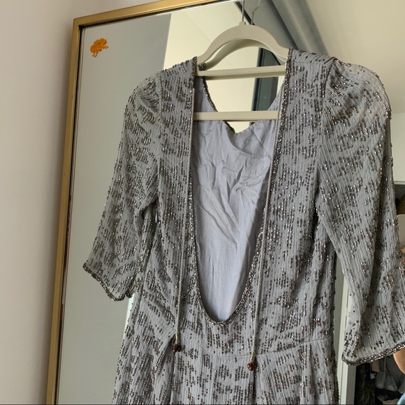 Free people long sleeve sequin romper - Picture 5 of 5